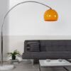Moderní stojací lampa – Molie, oranžová