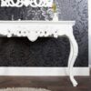 Klasický odkládací stolek – Rococo, bílý
