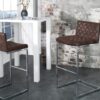 Moderní barová židle – Connus, kávová