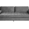Pohovka COZY VELVET 220cm 3místná sametově šedá