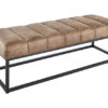Lavička PETIT BEAUTÉ 110cm z mikrovlákna šedá taupe