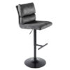 Moderní Barová židle COMFORT 64-85 cm sametově tmavě šedá