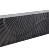 Luxusní Komoda SCORPION 180cm 3D závěsná mangové dřevo černá