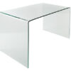 Moderní Kancelářský stůl FANTOME 120cm 12mm tvrzené sklo