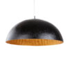 Moderní Závěsná lampa GLOW 70cm sklolaminát černo-zlatá