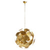 Moderní Závěsná lampa INFINITY HOME 63cm zlatá