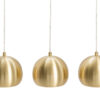 Moderní Závěsná lampa GOLDEN BALL 3s kovová zlatá