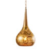 Moderní závěsná lampa ORIENT LIVING 50cm železná se zlatým dekorem