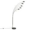 Moderní stojací lampa FIVE LIGHTS 200cm chrom