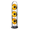 Moderní stojací lampa STUDIO 130cm 3s černo-zlatá