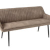 Lavička TURIN 160cm z mikrovlákna taupe