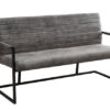 Lavice LOFT 160 cm s područkami z mikrovlákna, vintage šedá