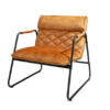 Moderní křeslo MUSTANG LOUNGER sametově hořčicově žluté
